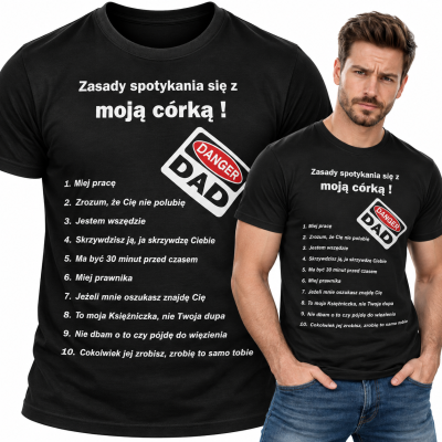 KOSZULKA ŚMIESZNA   ZASADY